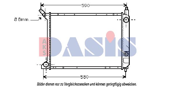 AKS DASIS Radiators, Motora dzesēšanas sistēma 370007N